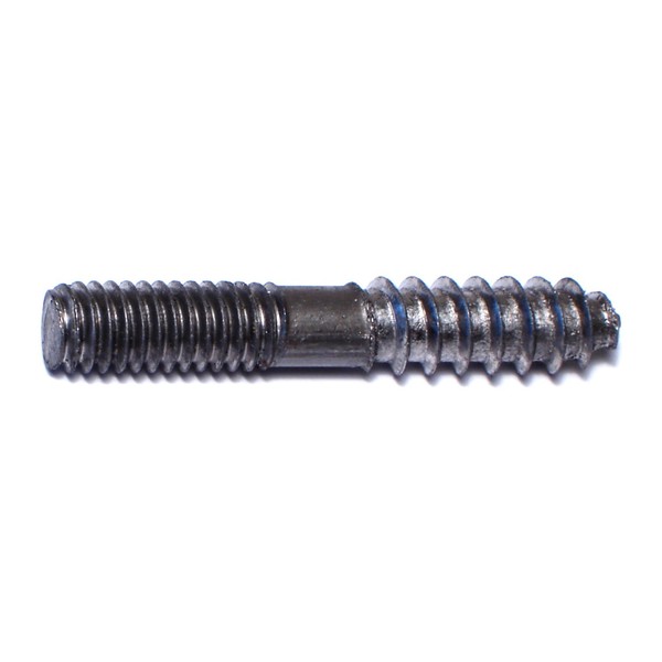 Midwest Fastener Hanger Bolt, 5/16 in Thread to 5/16"-18 Thread, 2 in, Steel, Plain Finish, 100 PK 08450